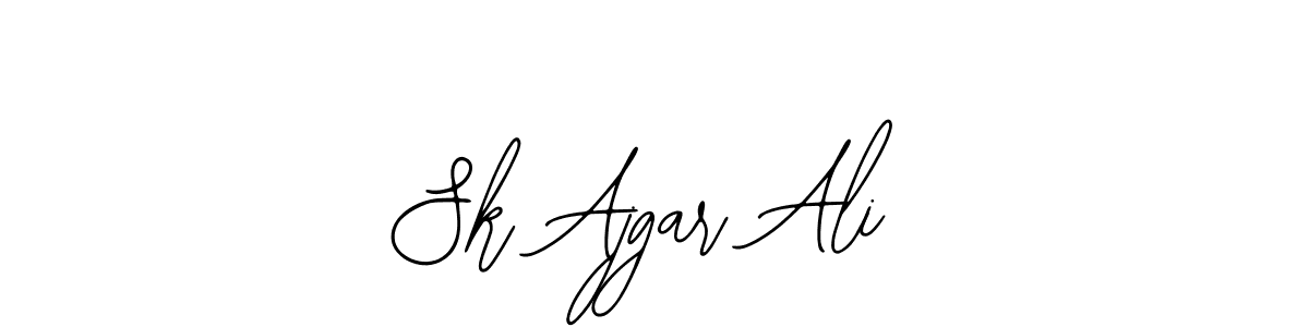 You should practise on your own different ways (Bearetta-2O07w) to write your name (Sk Ajgar Ali) in signature. don't let someone else do it for you. Sk Ajgar Ali signature style 12 images and pictures png