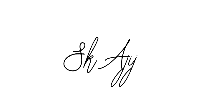 Use a signature maker to create a handwritten signature online. With this signature software, you can design (Bearetta-2O07w) your own signature for name Sk Ajij. Sk Ajij signature style 12 images and pictures png