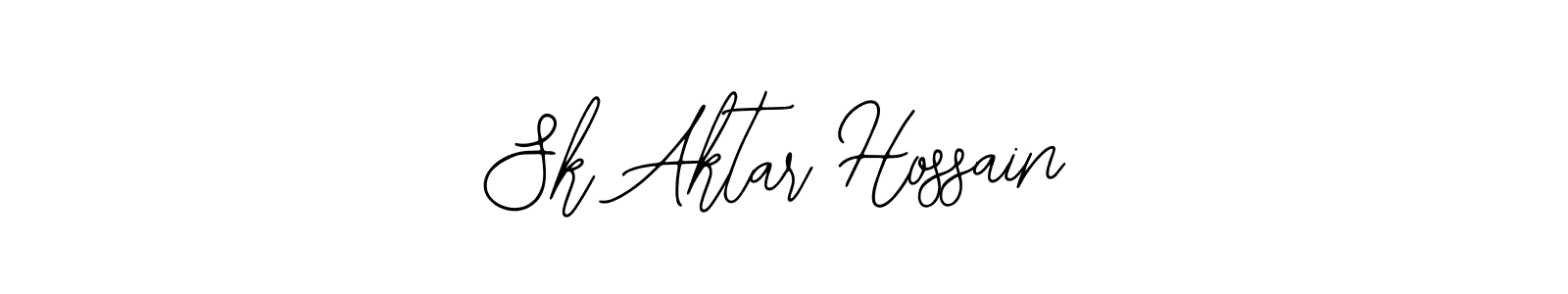 Create a beautiful signature design for name Sk Aktar Hossain. With this signature (Bearetta-2O07w) fonts, you can make a handwritten signature for free. Sk Aktar Hossain signature style 12 images and pictures png