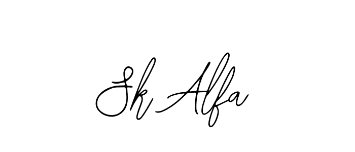 Make a beautiful signature design for name Sk Alfa. Use this online signature maker to create a handwritten signature for free. Sk Alfa signature style 12 images and pictures png