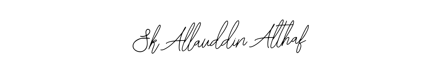 Design your own signature with our free online signature maker. With this signature software, you can create a handwritten (Bearetta-2O07w) signature for name Sk Allauddin Althaf. Sk Allauddin Althaf signature style 12 images and pictures png