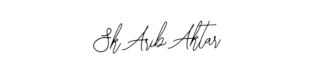 How to make Sk Arib Aktar name signature. Use Bearetta-2O07w style for creating short signs online. This is the latest handwritten sign. Sk Arib Aktar signature style 12 images and pictures png