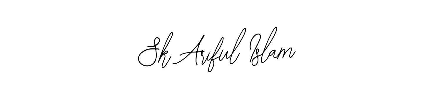 You should practise on your own different ways (Bearetta-2O07w) to write your name (Sk Ariful Islam) in signature. don't let someone else do it for you. Sk Ariful Islam signature style 12 images and pictures png