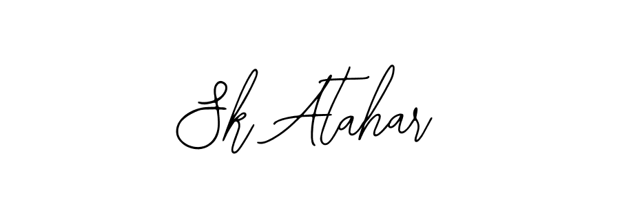 Also You can easily find your signature by using the search form. We will create Sk Atahar name handwritten signature images for you free of cost using Bearetta-2O07w sign style. Sk Atahar signature style 12 images and pictures png