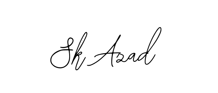 Sk Azad stylish signature style. Best Handwritten Sign (Bearetta-2O07w) for my name. Handwritten Signature Collection Ideas for my name Sk Azad. Sk Azad signature style 12 images and pictures png