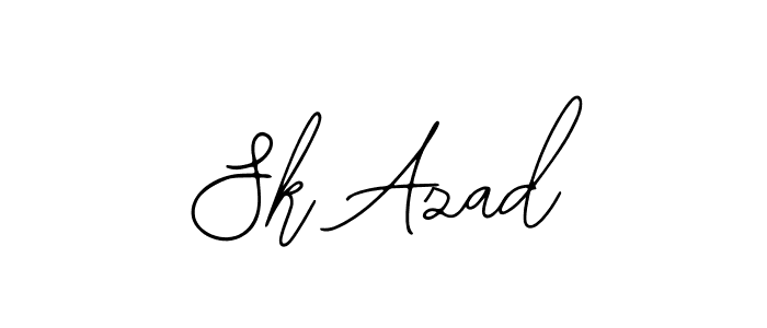 if you are searching for the best signature style for your name Sk Azad. so please give up your signature search. here we have designed multiple signature styles  using Bearetta-2O07w. Sk Azad signature style 12 images and pictures png