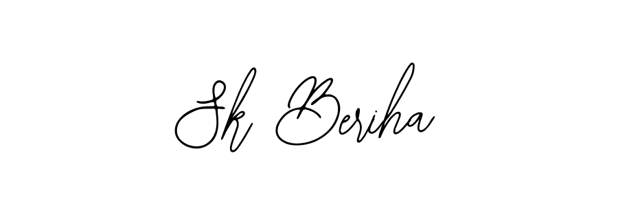 Bearetta-2O07w is a professional signature style that is perfect for those who want to add a touch of class to their signature. It is also a great choice for those who want to make their signature more unique. Get Sk Beriha name to fancy signature for free. Sk Beriha signature style 12 images and pictures png