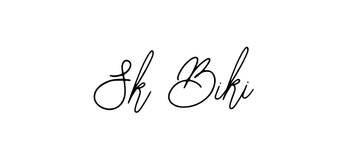 Also we have Sk Biki name is the best signature style. Create professional handwritten signature collection using Bearetta-2O07w autograph style. Sk Biki signature style 12 images and pictures png