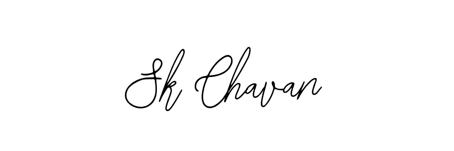How to make Sk Chavan name signature. Use Bearetta-2O07w style for creating short signs online. This is the latest handwritten sign. Sk Chavan signature style 12 images and pictures png
