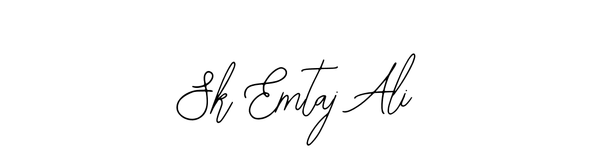 Use a signature maker to create a handwritten signature online. With this signature software, you can design (Bearetta-2O07w) your own signature for name Sk Emtaj Ali. Sk Emtaj Ali signature style 12 images and pictures png