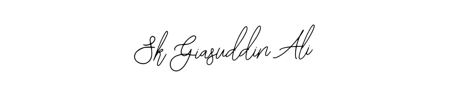 The best way (Bearetta-2O07w) to make a short signature is to pick only two or three words in your name. The name Sk Giasuddin Ali include a total of six letters. For converting this name. Sk Giasuddin Ali signature style 12 images and pictures png