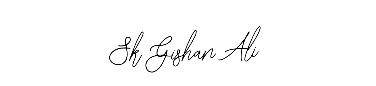 Also You can easily find your signature by using the search form. We will create Sk Gishan Ali name handwritten signature images for you free of cost using Bearetta-2O07w sign style. Sk Gishan Ali signature style 12 images and pictures png