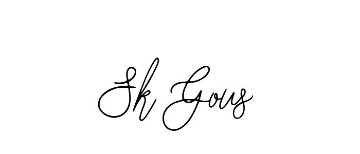 Sk Gous stylish signature style. Best Handwritten Sign (Bearetta-2O07w) for my name. Handwritten Signature Collection Ideas for my name Sk Gous. Sk Gous signature style 12 images and pictures png