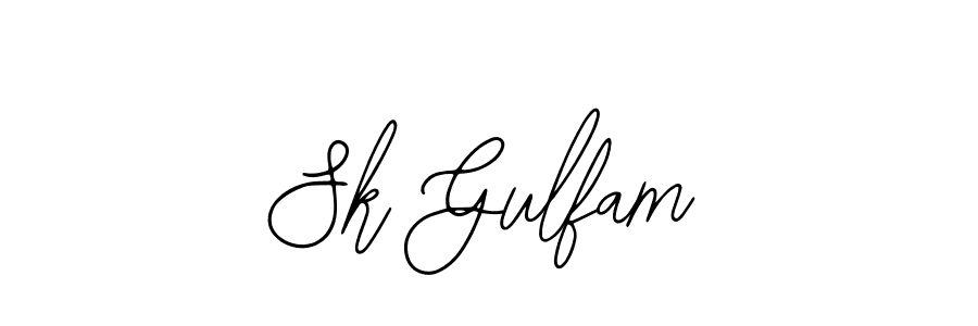 Sk Gulfam stylish signature style. Best Handwritten Sign (Bearetta-2O07w) for my name. Handwritten Signature Collection Ideas for my name Sk Gulfam. Sk Gulfam signature style 12 images and pictures png