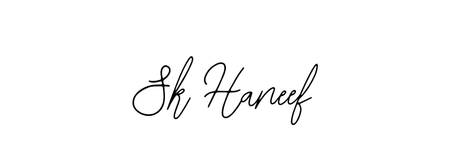 How to make Sk Haneef signature? Bearetta-2O07w is a professional autograph style. Create handwritten signature for Sk Haneef name. Sk Haneef signature style 12 images and pictures png