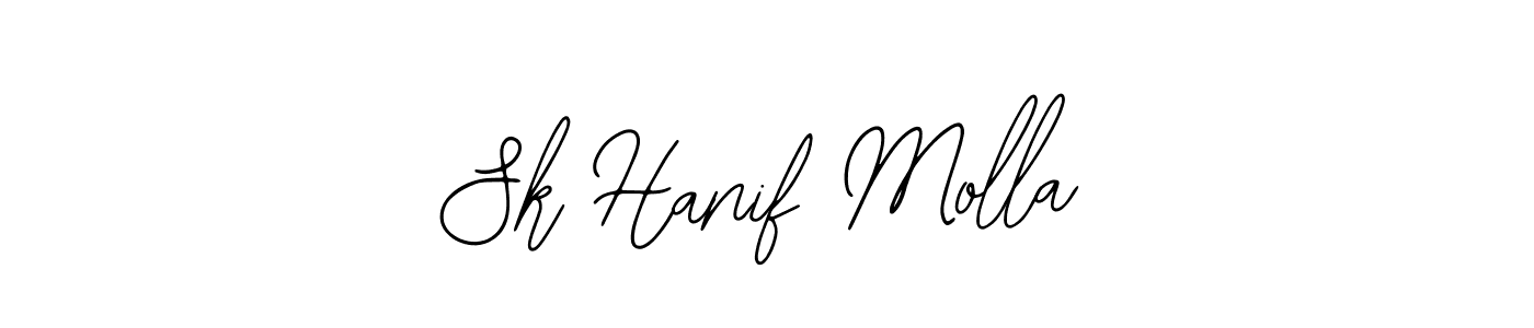 The best way (Bearetta-2O07w) to make a short signature is to pick only two or three words in your name. The name Sk Hanif Molla include a total of six letters. For converting this name. Sk Hanif Molla signature style 12 images and pictures png