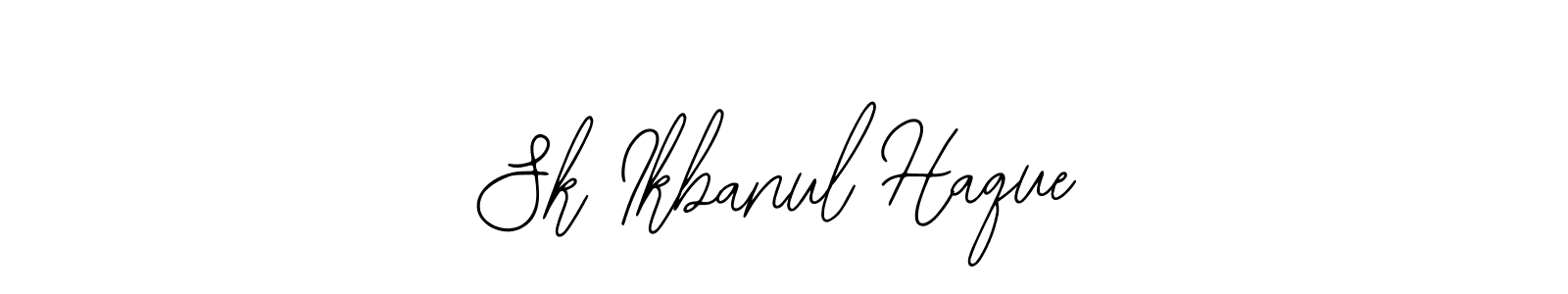 Use a signature maker to create a handwritten signature online. With this signature software, you can design (Bearetta-2O07w) your own signature for name Sk Ikbanul Haque. Sk Ikbanul Haque signature style 12 images and pictures png