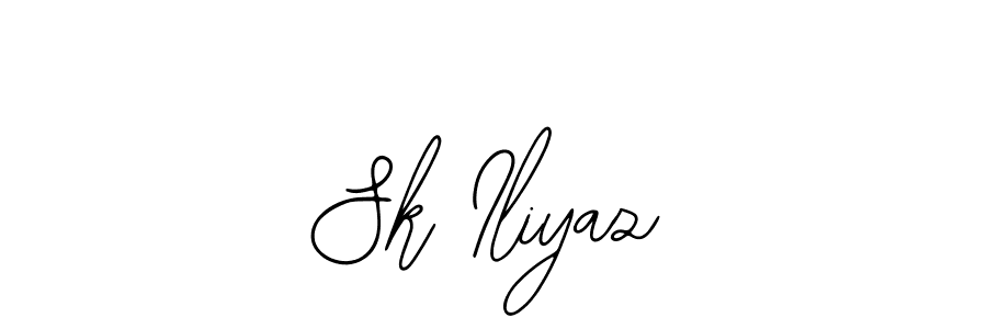Bearetta-2O07w is a professional signature style that is perfect for those who want to add a touch of class to their signature. It is also a great choice for those who want to make their signature more unique. Get Sk Iliyaz name to fancy signature for free. Sk Iliyaz signature style 12 images and pictures png