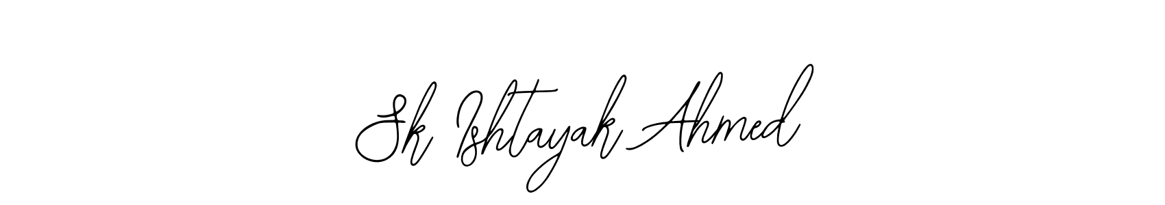 Similarly Bearetta-2O07w is the best handwritten signature design. Signature creator online .You can use it as an online autograph creator for name Sk Ishtayak Ahmed. Sk Ishtayak Ahmed signature style 12 images and pictures png