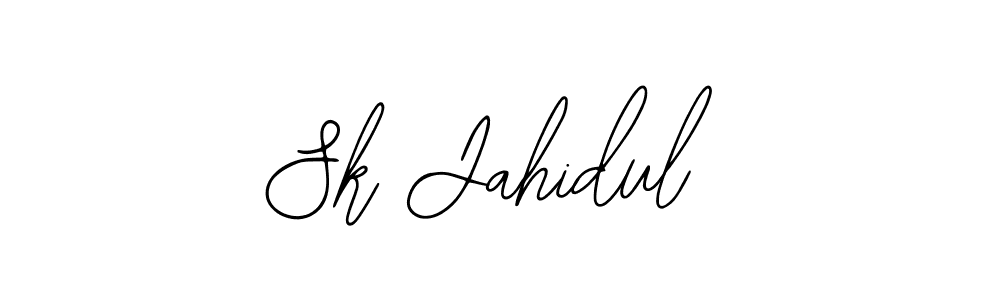 Use a signature maker to create a handwritten signature online. With this signature software, you can design (Bearetta-2O07w) your own signature for name Sk Jahidul. Sk Jahidul signature style 12 images and pictures png