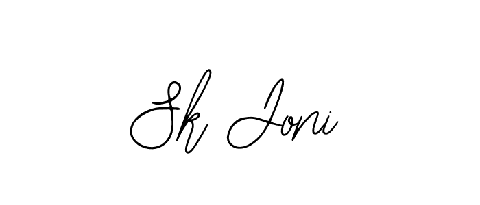 Similarly Bearetta-2O07w is the best handwritten signature design. Signature creator online .You can use it as an online autograph creator for name Sk Joni. Sk Joni signature style 12 images and pictures png