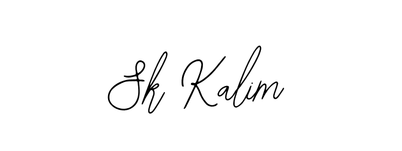 How to make Sk Kalim name signature. Use Bearetta-2O07w style for creating short signs online. This is the latest handwritten sign. Sk Kalim signature style 12 images and pictures png