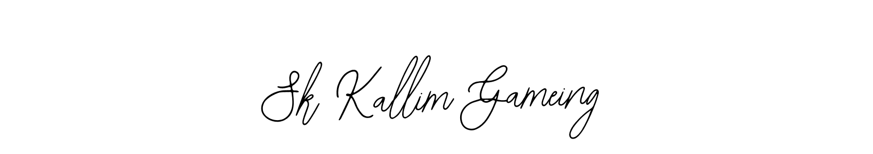 You should practise on your own different ways (Bearetta-2O07w) to write your name (Sk Kallim Gameing) in signature. don't let someone else do it for you. Sk Kallim Gameing signature style 12 images and pictures png