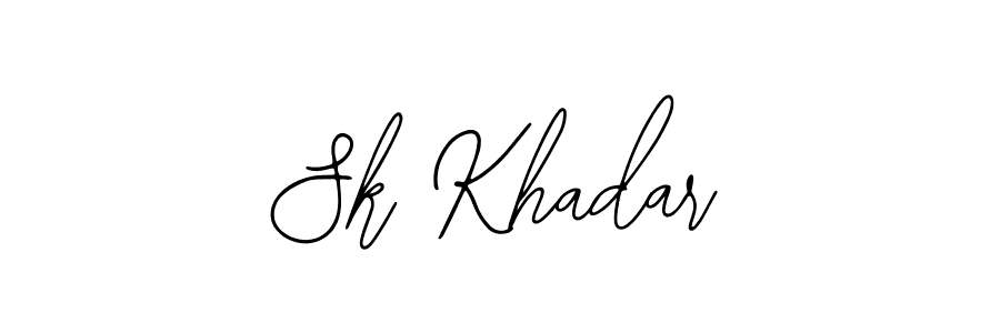 The best way (Bearetta-2O07w) to make a short signature is to pick only two or three words in your name. The name Sk Khadar include a total of six letters. For converting this name. Sk Khadar signature style 12 images and pictures png