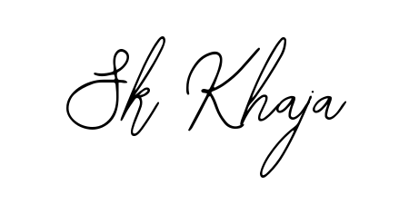 The best way (Bearetta-2O07w) to make a short signature is to pick only two or three words in your name. For converting this name Sk Khaja. Sk Khaja signature style 12 images and pictures png