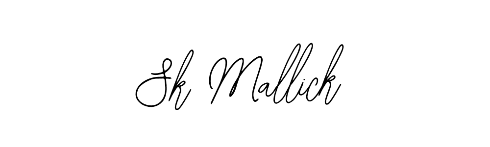 How to make Sk Mallick name signature. Use Bearetta-2O07w style for creating short signs online. This is the latest handwritten sign. Sk Mallick signature style 12 images and pictures png