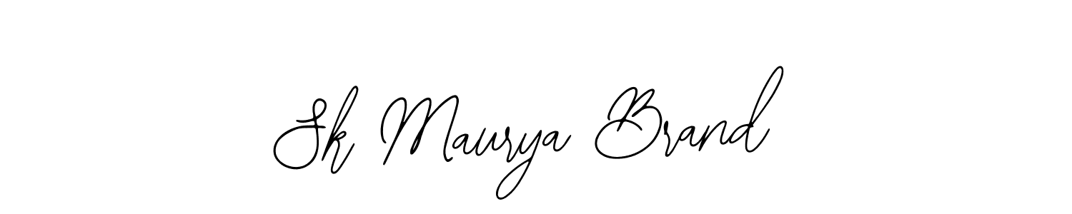 Use a signature maker to create a handwritten signature online. With this signature software, you can design (Bearetta-2O07w) your own signature for name Sk Maurya Brand. Sk Maurya Brand signature style 12 images and pictures png