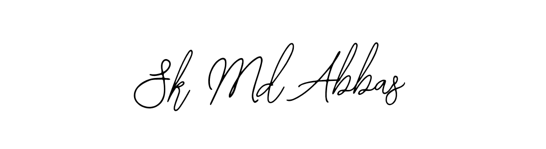 How to make Sk Md Abbas name signature. Use Bearetta-2O07w style for creating short signs online. This is the latest handwritten sign. Sk Md Abbas signature style 12 images and pictures png