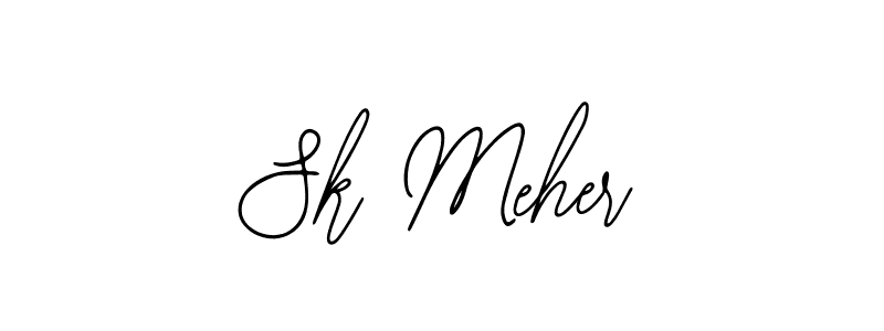 Similarly Bearetta-2O07w is the best handwritten signature design. Signature creator online .You can use it as an online autograph creator for name Sk Meher. Sk Meher signature style 12 images and pictures png