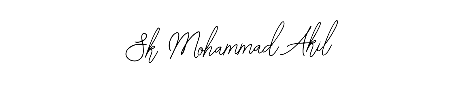 How to make Sk Mohammad Akil name signature. Use Bearetta-2O07w style for creating short signs online. This is the latest handwritten sign. Sk Mohammad Akil signature style 12 images and pictures png