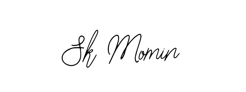 How to make Sk Momin name signature. Use Bearetta-2O07w style for creating short signs online. This is the latest handwritten sign. Sk Momin signature style 12 images and pictures png