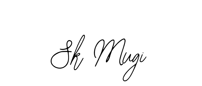 How to Draw Sk Mugi signature style? Bearetta-2O07w is a latest design signature styles for name Sk Mugi. Sk Mugi signature style 12 images and pictures png