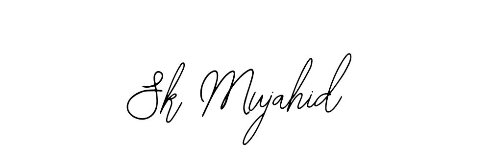 Sk Mujahid stylish signature style. Best Handwritten Sign (Bearetta-2O07w) for my name. Handwritten Signature Collection Ideas for my name Sk Mujahid. Sk Mujahid signature style 12 images and pictures png