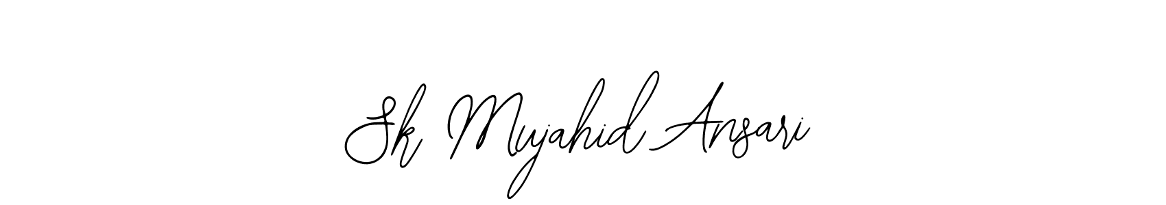 Also You can easily find your signature by using the search form. We will create Sk Mujahid Ansari name handwritten signature images for you free of cost using Bearetta-2O07w sign style. Sk Mujahid Ansari signature style 12 images and pictures png