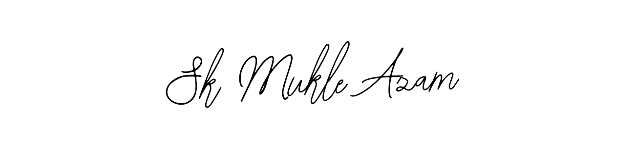 How to make Sk Mukle Azam name signature. Use Bearetta-2O07w style for creating short signs online. This is the latest handwritten sign. Sk Mukle Azam signature style 12 images and pictures png