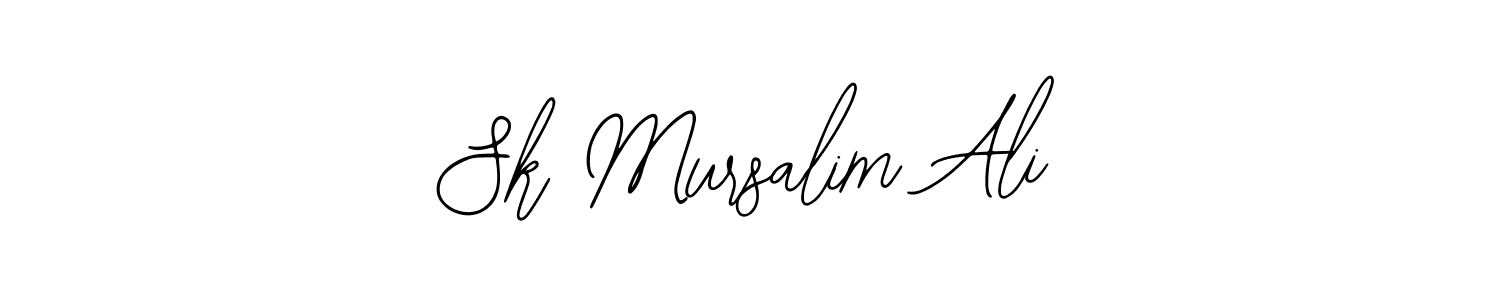 Use a signature maker to create a handwritten signature online. With this signature software, you can design (Bearetta-2O07w) your own signature for name Sk Mursalim Ali. Sk Mursalim Ali signature style 12 images and pictures png