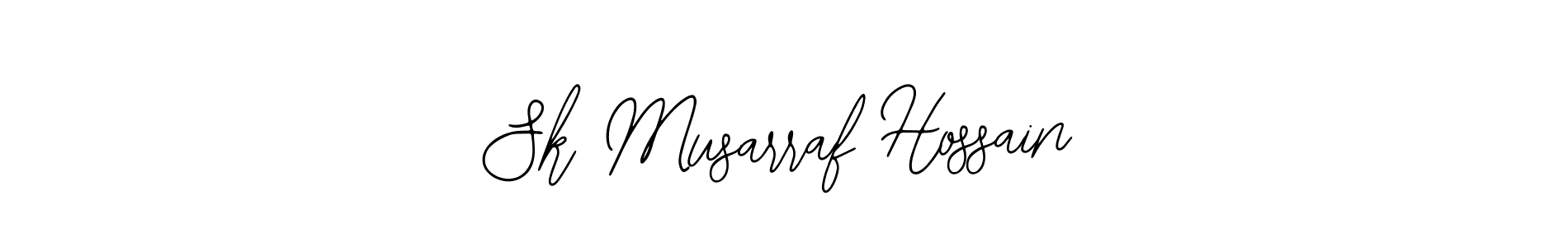 The best way (Bearetta-2O07w) to make a short signature is to pick only two or three words in your name. The name Sk Musarraf Hossain include a total of six letters. For converting this name. Sk Musarraf Hossain signature style 12 images and pictures png