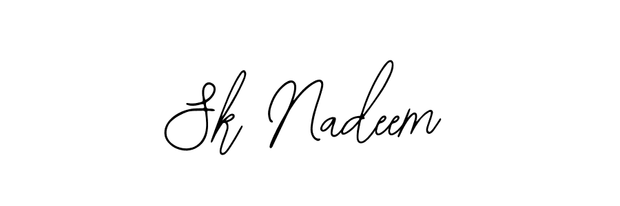 Use a signature maker to create a handwritten signature online. With this signature software, you can design (Bearetta-2O07w) your own signature for name Sk Nadeem. Sk Nadeem signature style 12 images and pictures png