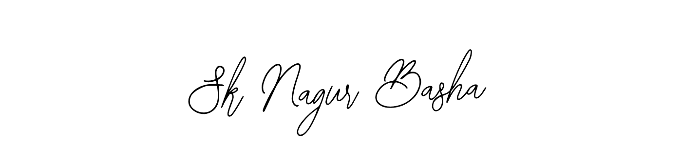 Sk Nagur Basha stylish signature style. Best Handwritten Sign (Bearetta-2O07w) for my name. Handwritten Signature Collection Ideas for my name Sk Nagur Basha. Sk Nagur Basha signature style 12 images and pictures png