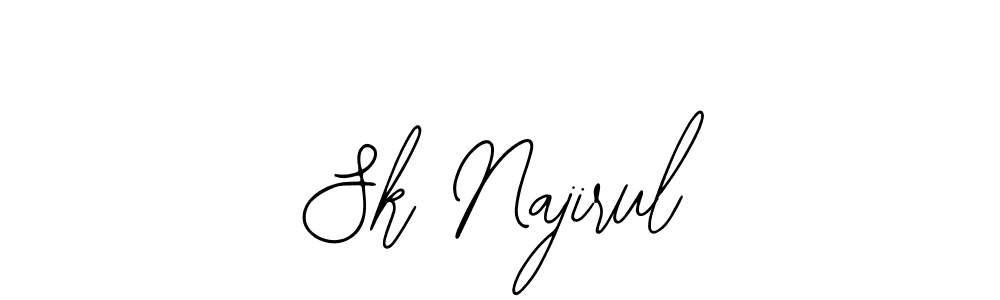 You should practise on your own different ways (Bearetta-2O07w) to write your name (Sk Najirul) in signature. don't let someone else do it for you. Sk Najirul signature style 12 images and pictures png