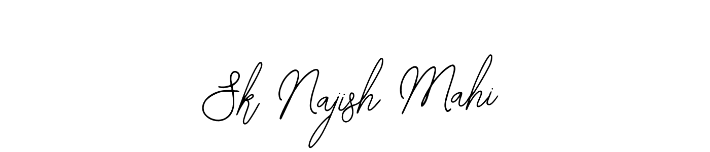 Similarly Bearetta-2O07w is the best handwritten signature design. Signature creator online .You can use it as an online autograph creator for name Sk Najish Mahi. Sk Najish Mahi signature style 12 images and pictures png