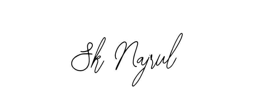 Use a signature maker to create a handwritten signature online. With this signature software, you can design (Bearetta-2O07w) your own signature for name Sk Najrul. Sk Najrul signature style 12 images and pictures png