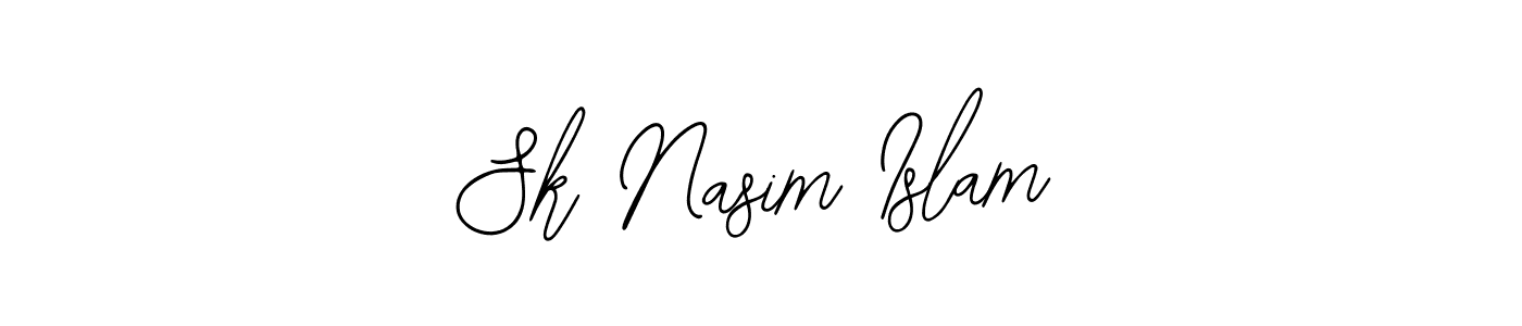 Also You can easily find your signature by using the search form. We will create Sk Nasim Islam name handwritten signature images for you free of cost using Bearetta-2O07w sign style. Sk Nasim Islam signature style 12 images and pictures png