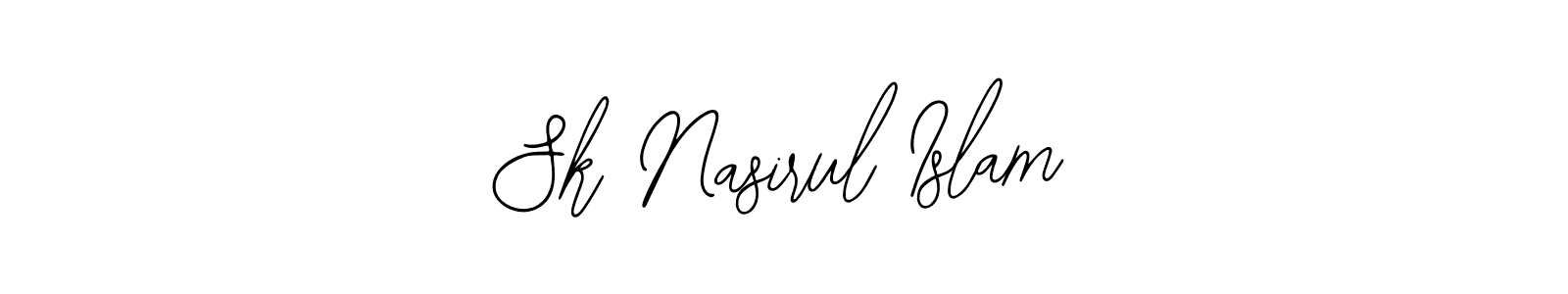 How to make Sk Nasirul Islam name signature. Use Bearetta-2O07w style for creating short signs online. This is the latest handwritten sign. Sk Nasirul Islam signature style 12 images and pictures png