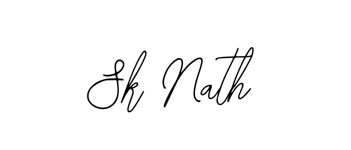 You should practise on your own different ways (Bearetta-2O07w) to write your name (Sk Nath) in signature. don't let someone else do it for you. Sk Nath signature style 12 images and pictures png