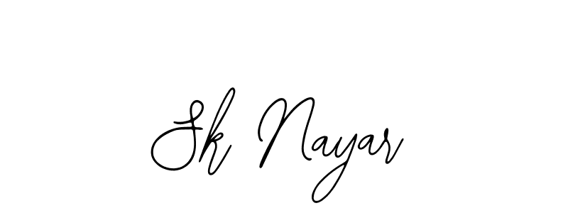 Design your own signature with our free online signature maker. With this signature software, you can create a handwritten (Bearetta-2O07w) signature for name Sk Nayar. Sk Nayar signature style 12 images and pictures png